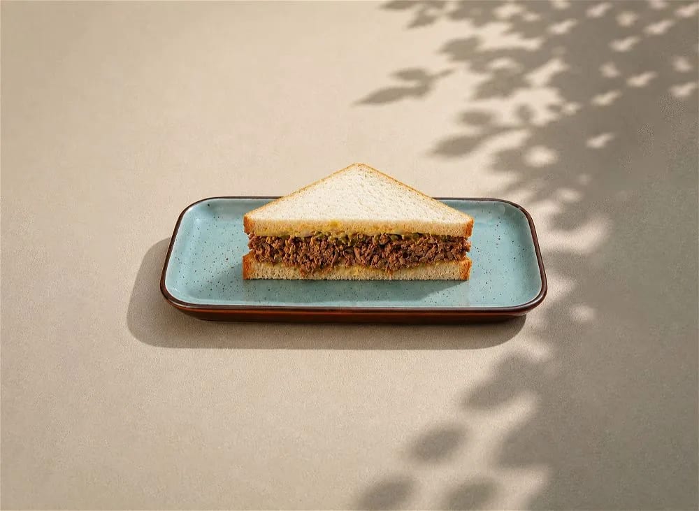 Cold Beef with Pickle Relish Sandwich