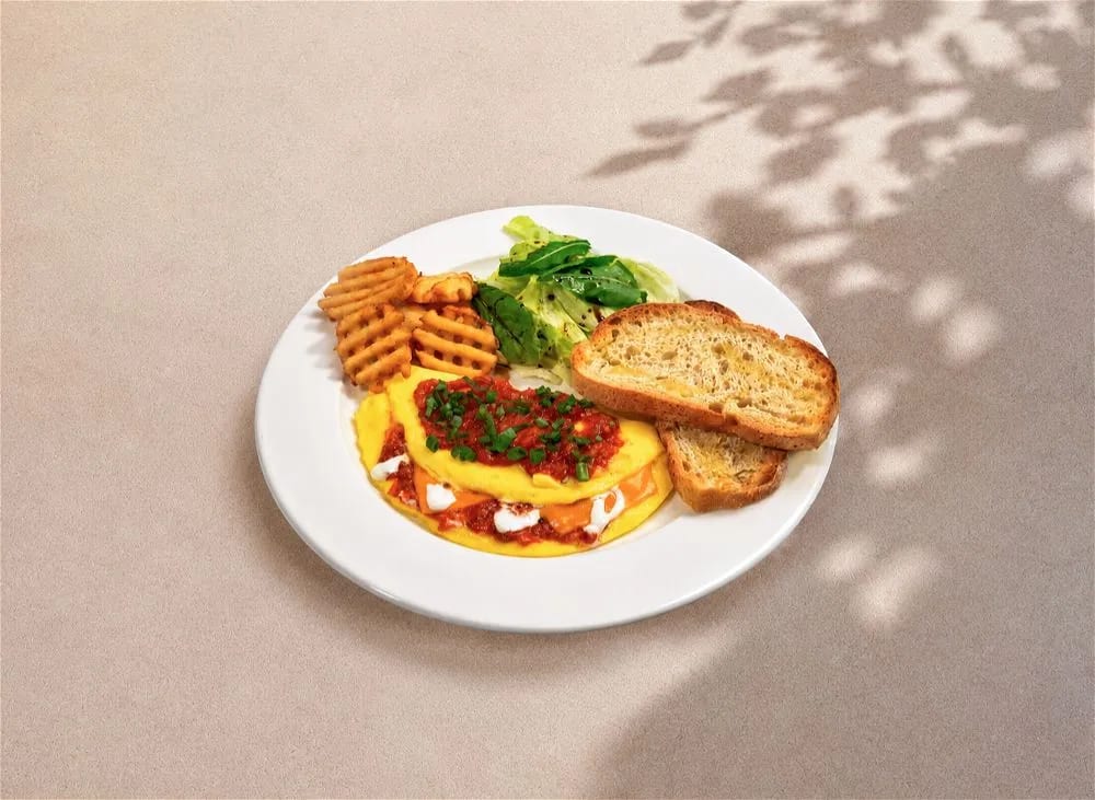 Salsa Omlette With Cheese