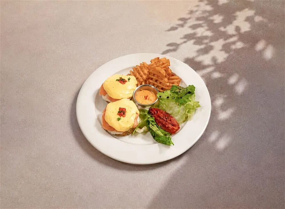 Rina's Egg Benedict with Salmon